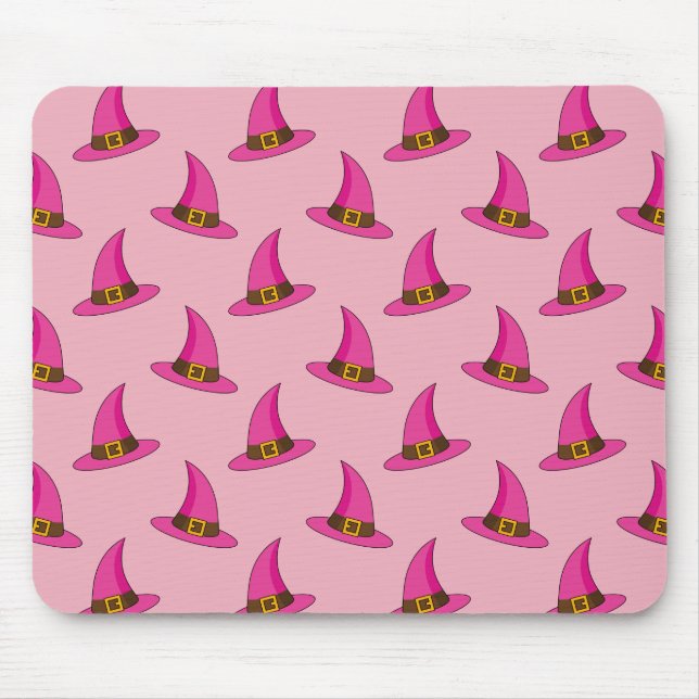 Mousepad Chapéu de Bruxa Rosa (Frente)