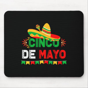 Mousepad Chapéu de Cinco De Mayo Festa Mexicana do Partido