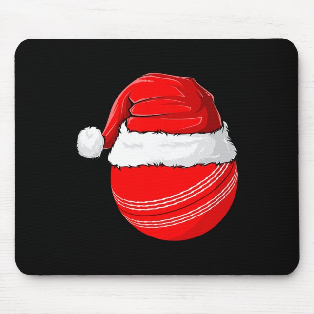 Mousepad Chapéu de Natal do Papai Noel de Cricket  (Frente)
