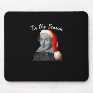 Mousepad Chapéu de Natal Vintage Santa Engraçado É Temporad