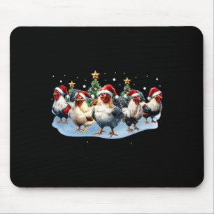 Mousepad Chapeu de Papai Noel Luzes de Natal da Fazenda Chi