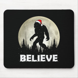 Mousepad Chapéu de Papai Noel Pé Grande Acredite Luzes de N
