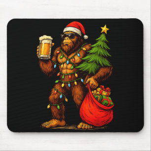 Mousepad Chapéu de Papai Noel Pé Grande Engraçado Bebida Ár