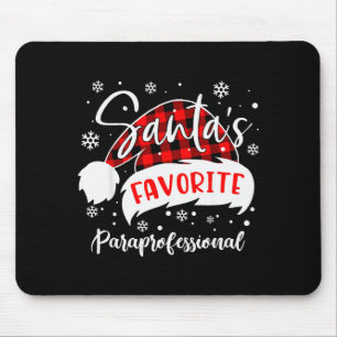 Mousepad Chapéu de Paraprofissional Favorito do Papai Noel