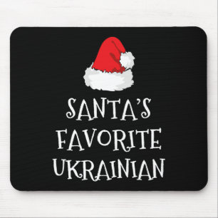 Mousepad Chapéu engraçado de Natal ucraniano favorito do Pa