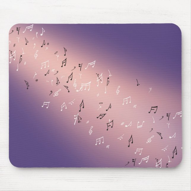 Mousepad Chapéus Musicais Mouse Luz Roxo (Frente)