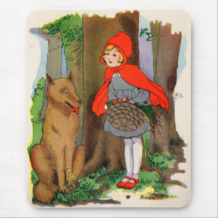 Mousepad Chapeuzinho Vermelho e Lobo