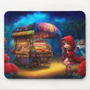 Mousepad Chapeuzinho Vermelho e Lobo