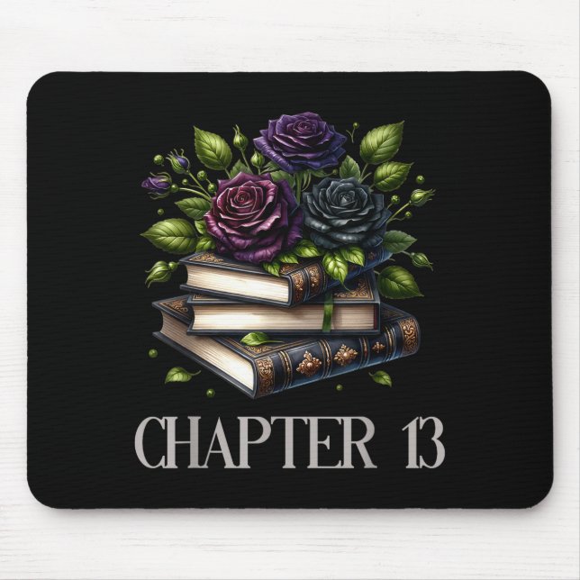 Mousepad Chapter 13 13th Birthday Girls Book Lovers Gothic  (Frente)
