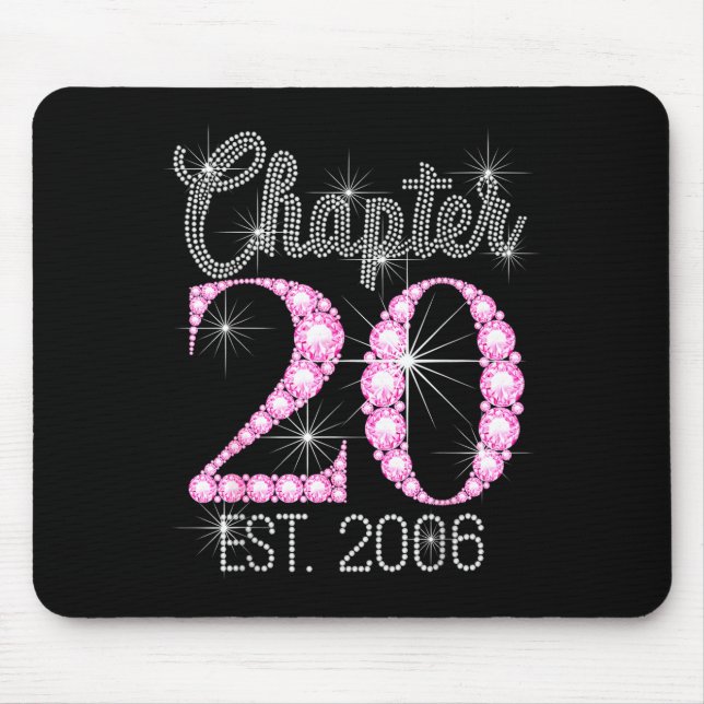Mousepad Chapter 20 Est 2006 Happy 20th Birthday Gift  (Frente)