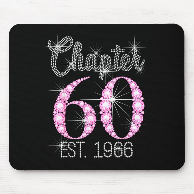 Mousepad Chapter 60 Est 1966 Happy 60th Birthday Gift  (Frente)