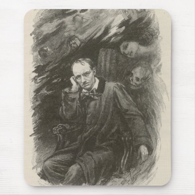 Mousepad Charles Baudelaire (por Georges Rochegrosse) (Frente)