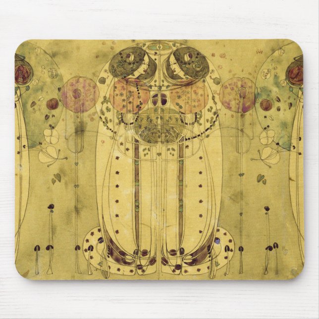 Mousepad Charles Rennie Mackintosh - The Wassail (Frente)