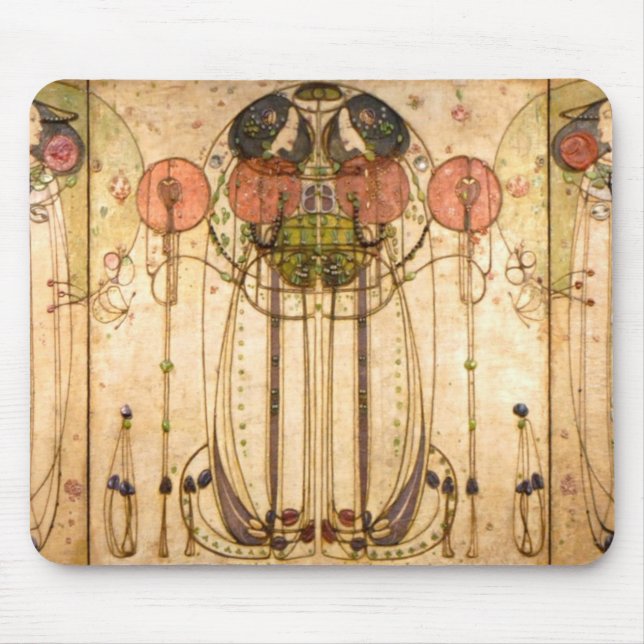 Mousepad Charles Rennie Mackintosh The Wassail (Frente)