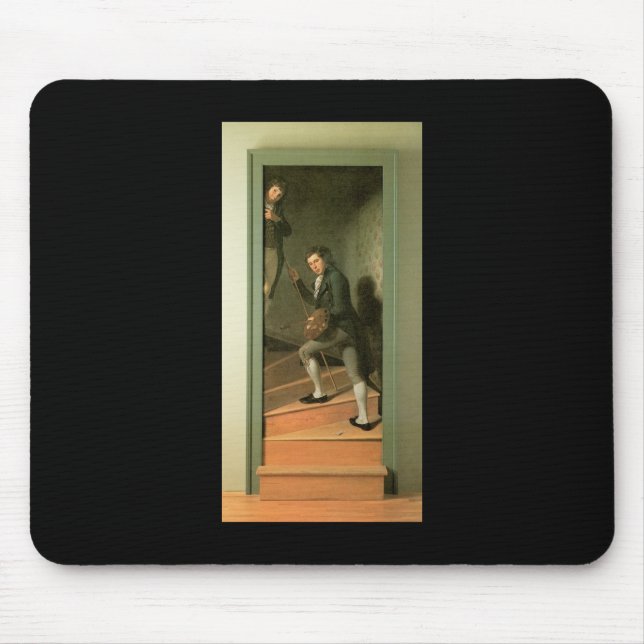 Mousepad Charles Willson Peale o grupo da escadaria (Frente)