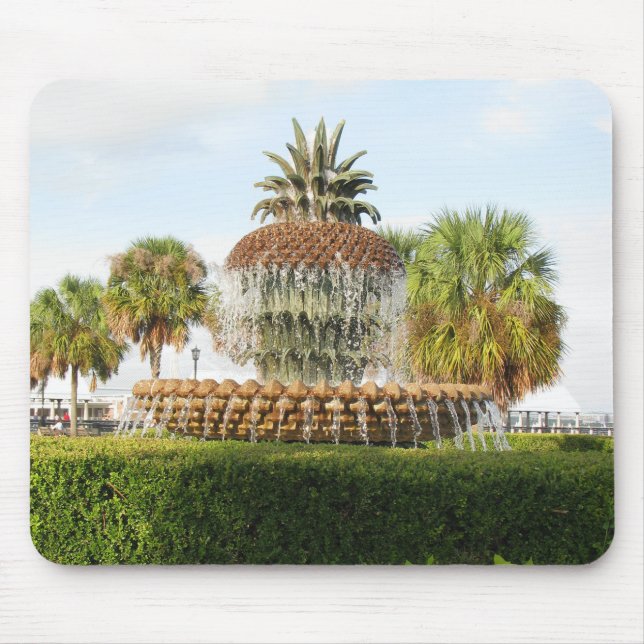 Mousepad Charleston SC Pineapple Fountain, Waterfront Park (Frente)