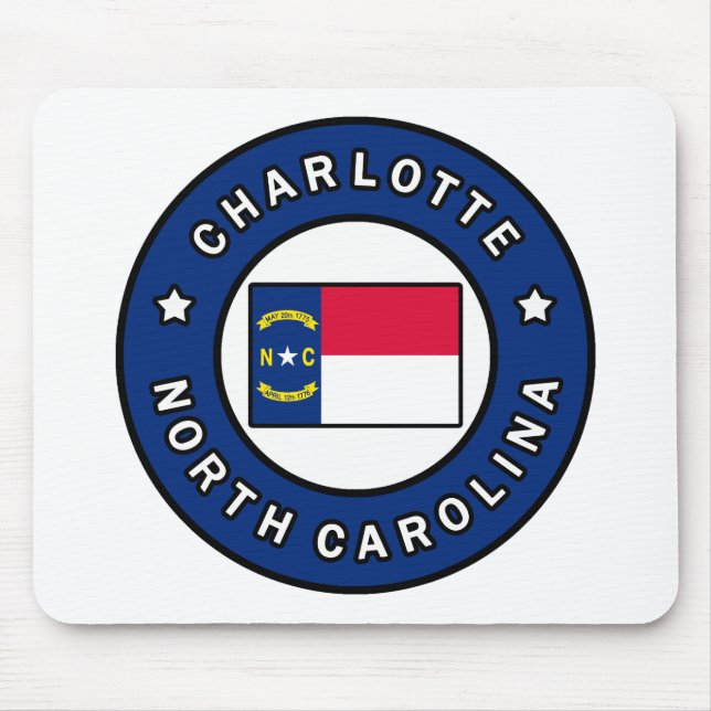Mousepad Charlotte Carolina do Norte (Frente)