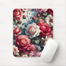 Mousepad Charme Floral Rosa Atemporal