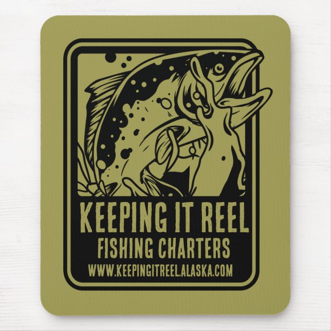Mousepad Charters De Pesca E Acessórios De Clube (Frente)