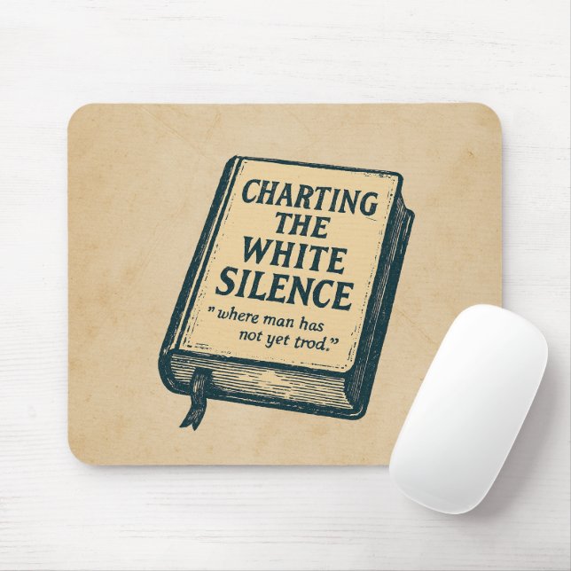 Mousepad Charting the White Silence Vintage Exploration (Com mouse)