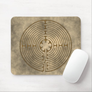 Mousepad Chartres Labyrinth - Símbolo Espiritual Antiquado