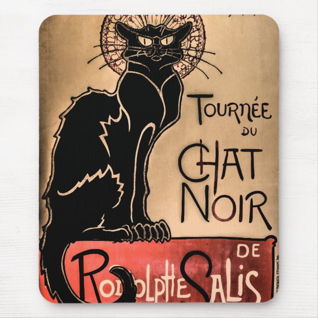 Mousepad Chat Noir - Poster de Gato Negro (Frente)