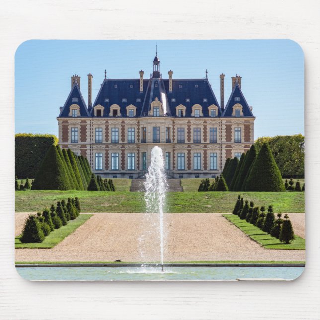 Mousepad Chateau and parc de Sceaux in summer - France (Frente)