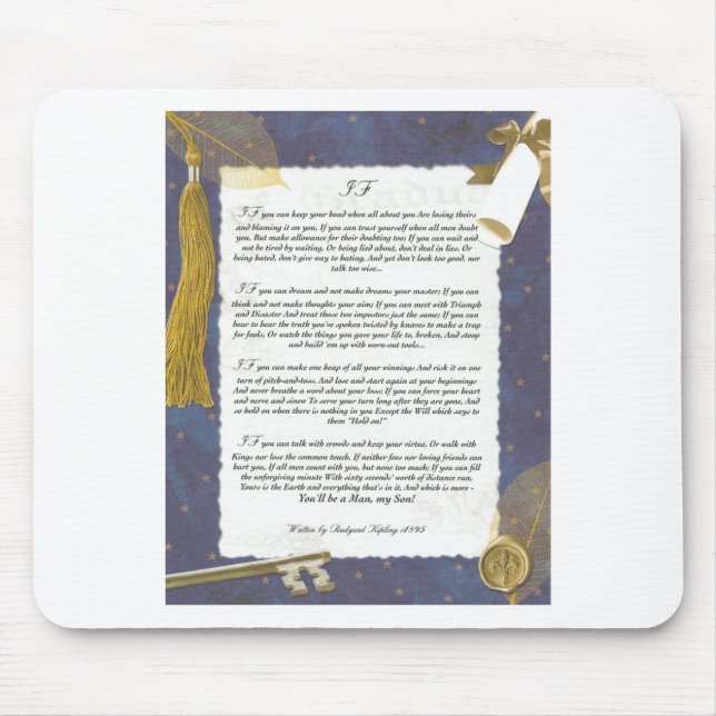 Mousepad Chave ao futuro SE por Rudyard Kipling (Frente)
