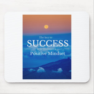 Mousepad Chave às citações inspiradas do sucesso