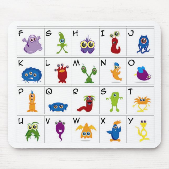 Mousepad Chave de código - monstro (Frente)