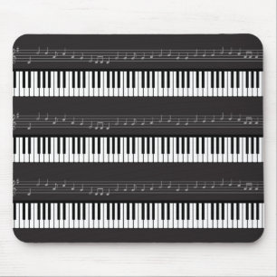 Mousepad Chaves do teclado ou do piano dos funcionarios das