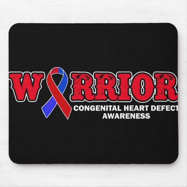 Mousepad Chd Warrior - Cirurgia de Defeito Cardíaco Congêni (Frente)
