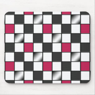 Mousepad Checkered cor-de-rosa alternativo