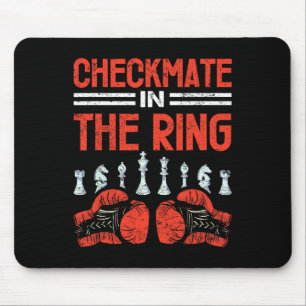 Mousepad Checkmate Na Fusão De Boxing Chess Do Anel