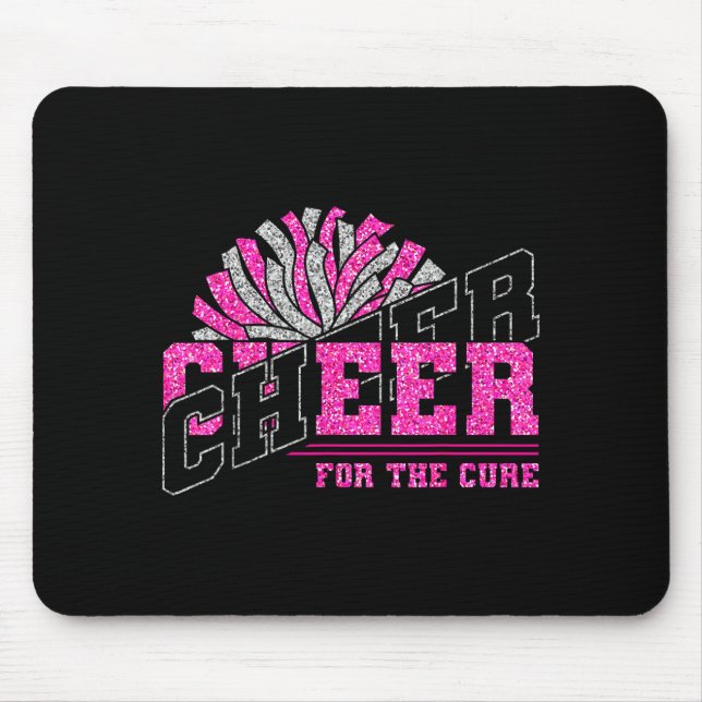 Mousepad Cheer For The Breast Cancer Awareness Cheer Mom Ma (Frente)