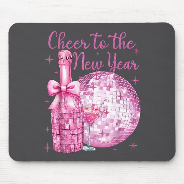 Mousepad Cheer To The New Year Happy New Year 2026 Party Di (Frente)