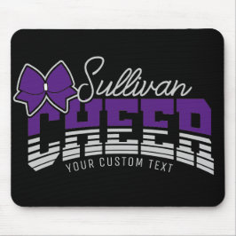 Mousepad Cheerleader de atleta da Escola de NOME ADD da Equ