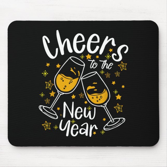 Mousepad Cheers To A New Year Eve Party Countdown Happy New (Frente)