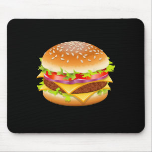 Mousepad Cheeseburger Hamburger Burger Comida Engraçado Hal
