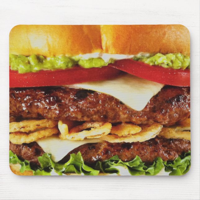 Mousepad Cheeseburger suculento grande (Frente)