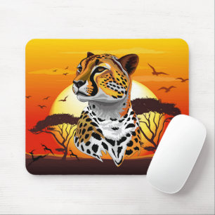 Mousepad Cheetah African Feline Wild Animal