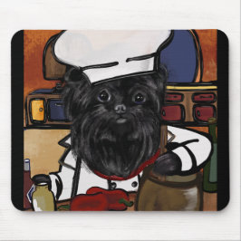 Mousepad Chef Affenpinscher