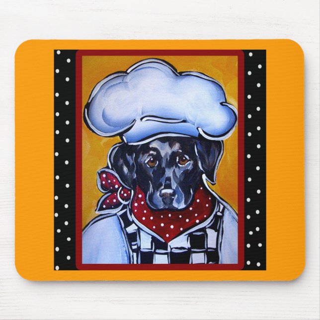 Mousepad Chef Black Lab (Frente)
