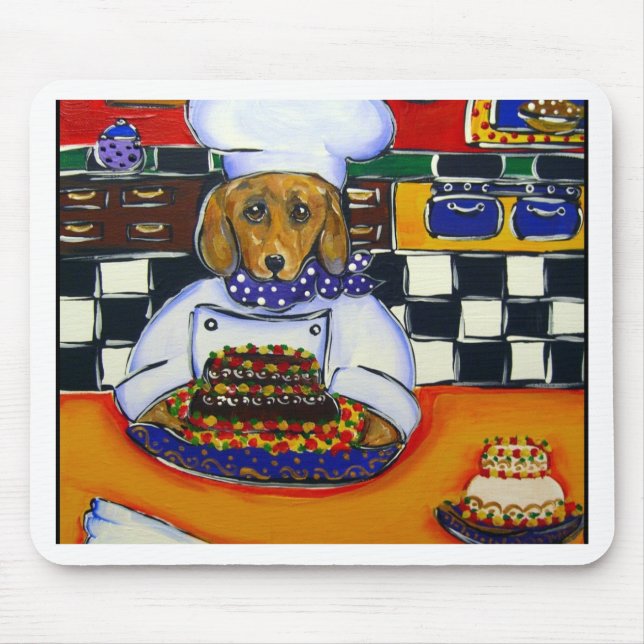Mousepad Chef Dachshund (Frente)