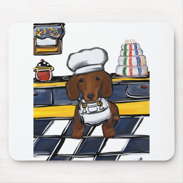 Mousepad Chef Doxie Vermelho (Frente)
