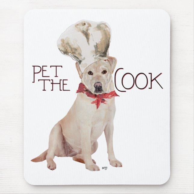 Mousepad Chef Labrador Retriever Amarelo (Frente)