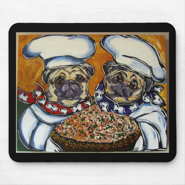 Mousepad Chef Pug (Frente)