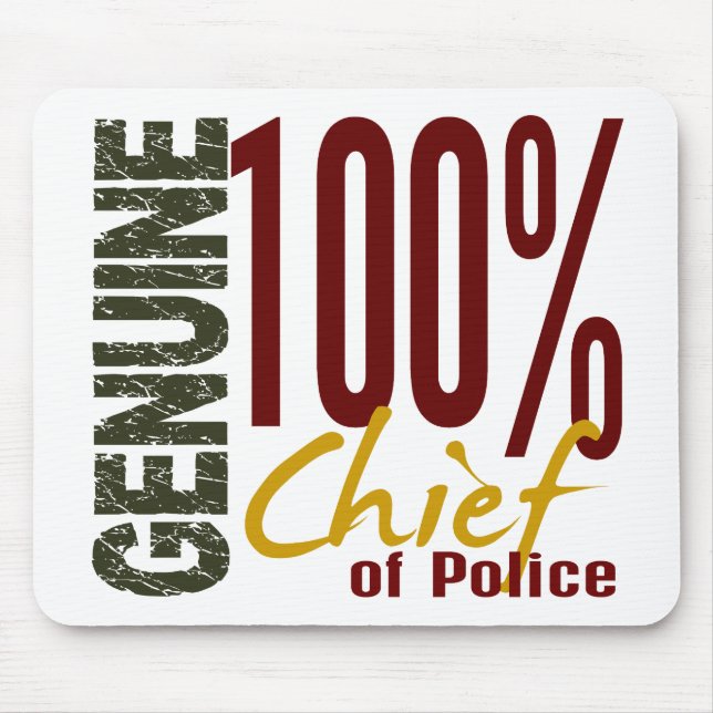 Mousepad Chefe da polícia genuíno (Frente)