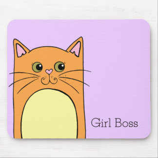 Mousepad Chefe de Gata Laranja Bonita