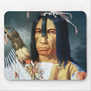 Mousepad Chefe do nativo americano das pessoas do Cree de